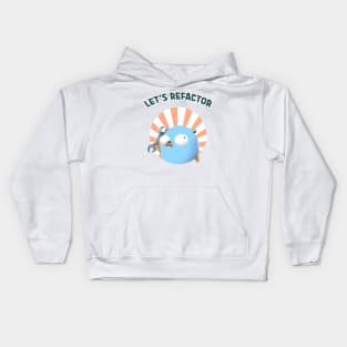 Golang Gopher Refactor Code Kids Hoodie